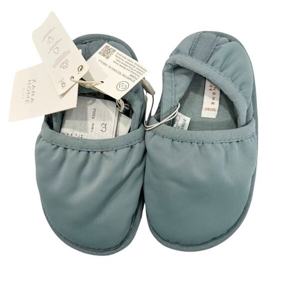 Zara Other - NWT Zara Baby Blue Slippers 24/25 (3T)